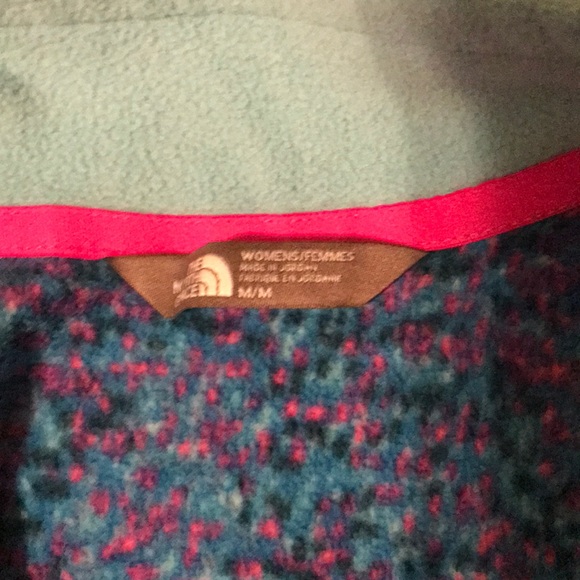 Multicolored polka dot north face quarter zip - Picture 3 of 3